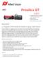 Prosilica GT. Description. 5.1 Megapixel CMOS camera for outdoor imaging - GigE Vision. Benefits and features: Options: