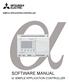 SOFTWARE MANUAL. α SIMPLE APPLICATION CONTROLLER