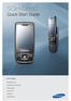 SGH-D880. Quick Start Guide SGH-D880. Dual SIM mode. Camera and camcorder. Music player. Phone to TV. Bluetooth. Web browser