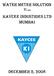 WATER METER SOLUTION From KAYCEE INDUSTRIES LTD MUMBAI