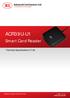 ACR39U-U1. Smart Card Reader. Technical Specifications V1.00. Subject to change without prior notice.