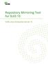Repository Mirroring Tool for SLES 15. SUSE Linux Enterprise Server 15