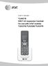 User s manual. TL90078 DECT 6.0 expansion handset for use with AT&T models TL92278/TL92328/TL92378