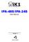 IPA-48S/IPA-24S. User Manual. Version 1.1 RECYCLABLE