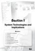 Section 1. System Technologies and Implications. Modules