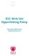 ESC Web Site Hyperlinking Policy. ESC Web Department Membership Services