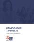 CAMPUS USER TIP SHEETS. Using Absence Management