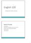 English 120 INFORMATION SEARCH PROCESS