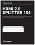 HDMI 2.0 SPLITTER 1X4