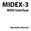 MIDEX-3. MIDI Interface. Operation Manual