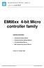EM66xx 4-bit Micro controller family