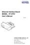 Ethernet Interface Board MODEL : IF1-ET01 User s Manual
