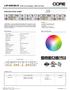 LSP-80RGB+W SPECIFICATION SHEET. 720 lm/ft 8.8W PER FT. 8.8W Color Changing + White LED Strip FEATURES SPECIFICATIONS RGB COLOR SPECTRUM RGBW INDOOR