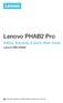 Lenovo PHAB2 Pro. Safety, Warranty & Quick Start Guide. Lenovo PB2-690M. Read this guide carefully before using your device.