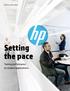 Business white paper. Setting the pace. Testing performance on modern applications