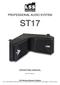 PROFESSIONAL AUDIO SYSTEM ST17 OPERATING MANUAL. Ver. ST17-EN-1.1