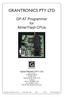 GRANTRONICS PTY LTD. GP-AT Programmer for Atmel Flash CPUs GRANTRONICS GRANTRONICS PTY LTD