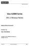 Vess A2000 Series SR1.1 Release Notes
