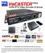 VCST-HDMI-HEVC-4-IP VeCASTER HDMI to HEVC & H264 Multi-Rate RTMP Streaming Encoder