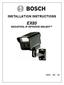 INSTALLATION INSTRUCTIONS EX85 MEGAPIXEL-IP INFRARED IMAGER
