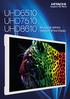 UHD6510 UHD7510 UHD K Ultra High Definition Interactive Flat Panel Displays