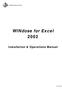 WINdose for Excel 2002