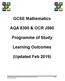 GCSE Mathematics AQA 8300 & OCR J560. Programme of Study. Learning Outcomes. (Updated Feb 2019)