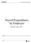 Payroll Expenditures by Employee