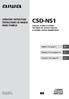 CSD-NS1 DIGITAL AUDIO SYSTEM SISTEMA DE AUDIO DIGITAL SYSTÈME AUDIO-NUMÉRIQUE