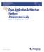 Open Application Architecture Platform Administration Guide