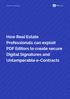 PDFelement Whitepaper. How Real Estate Professionals can exploit PDF Editors to create secure Digital Signatures and Untamperable e-contracts