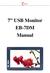 7 USB Monitor EB-7DM Manual