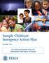 Sample Childcare Emergency Action Plan November 2011
