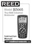 Model R5005. Instruction Manual. True RMS Industrial Multimeter. reedinstruments. www. com
