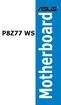 P8Z77 WS. Motherboard