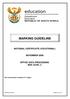 MARKING GUIDELINE -1- NC1710(E)(O29)V OFFICE DATA PROCESSING MARKING GUIDELINE NATIONAL CERTIFICATE (VOCATIONAL) NOVEMBER 2009