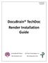 PTI-TD Revision 8-3. DocuBrain TechDoc Render Installation Guide