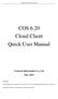 COS 6.20 Cloud Client Quick User Manual