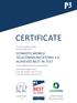 CERTIFICATE COSMOTE MOBILE TELECOMMUNICATIONS S.A. ACHIEVED BEST IN TEST