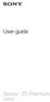 User guide. Xperia Z5 Premium E6853