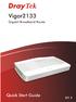 Vigor2133 Gigabit Broadband Router Quick Start Guide