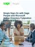 Single Sign-On with Sage People and Microsoft Active Directory Federation Services 2.0