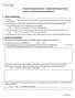 Project Information Form - Project Solicitation for the Round 1 Implementation Application