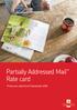Partially Addressed Mail Rate card