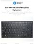 Sony VAIO VPC-EB33FM Keyboard Replacement