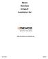 Nevco Standard 4-Face 8 Installation Set