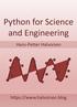 Python for Science and Engineering