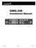 GMA 240 Installation Manual