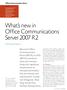 What s new in Office Communications Server 2007 R2