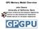 GPU Memory Model Overview